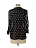 a.n.a. A New Approach 100% Polyester Black Long Sleeve Blouse Size L (petite) - photo 2