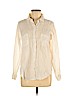 Calypso St. Barth 100% Linen White Long Sleeve Button-Down Shirt Size M - photo 1
