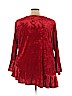 Linea by Louis Dell'Olia Red Long Sleeve Top Size 3X - photo 2