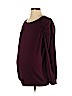 Motherhood Burgundy Long Sleeve Top Size S - photo 1