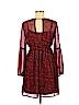 Mudd 100% Polyester Burgundy Casual Dress Size M - photo 2