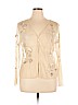 J.jill 100% Nylon Tan Long Sleeve Blouse Size XL - photo 1
