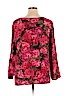 J.jill 100% Rayon Pink Long Sleeve Blouse Size XL - photo 2