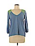 American Eagle Outfitters Blue 3/4 Sleeve Top Size M - photo 1