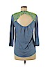 American Eagle Outfitters Blue 3/4 Sleeve Top Size M - photo 2