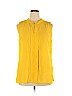 Banana Republic 100% Rayon Yellow Sleeveless Blouse Size XL - photo 1
