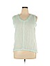 Cloth & Stone 100% Rayon Green Sleeveless Top Size XL - photo 1