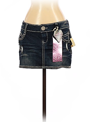 Almost Famous Denim Skirt (view 1)