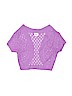 Justice 100% Cotton Purple Shrug Size 12 - 14 - photo 1