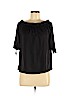 H&M 100% Polyester Black Short Sleeve Blouse Size 6 - photo 1