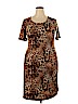 Honey & Lace Brown Casual Dress Size 2X - photo 1