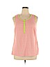 Lands' End Pink Sleeveless T-Shirt Size 1X - photo 1