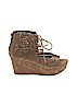 Pierre Dumas Brown Wedges Size 7 - photo 1