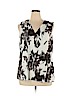 Banana Republic 100% Polyester White Sleeveless Blouse Size XL - photo 1