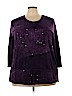 Avenue Purple 3/4 Sleeve Top Size 22 - 24 Plus - photo 1