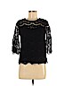 Monteau Black 3/4 Sleeve Blouse Size M - photo 1