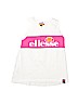 Ellesse 100% Cotton Graphic White Tank Top Size 5 - 6 - photo 1