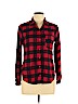 Hollister 100% Cotton Red Long Sleeve Button-Down Shirt Size M - photo 1