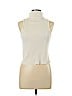 Topshop Ivory Sleeveless Turtleneck Size 10 - photo 1