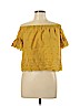 Madewell 100% Cotton Yellow Short Sleeve Blouse Size L - photo 1