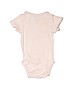 H&M 100% Organic Cotton Solid Pink Short Sleeve Onesie Size 6-9 mo - photo 2