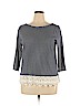 St. John's Bay Blue Long Sleeve Top Size XL (petite) - photo 1