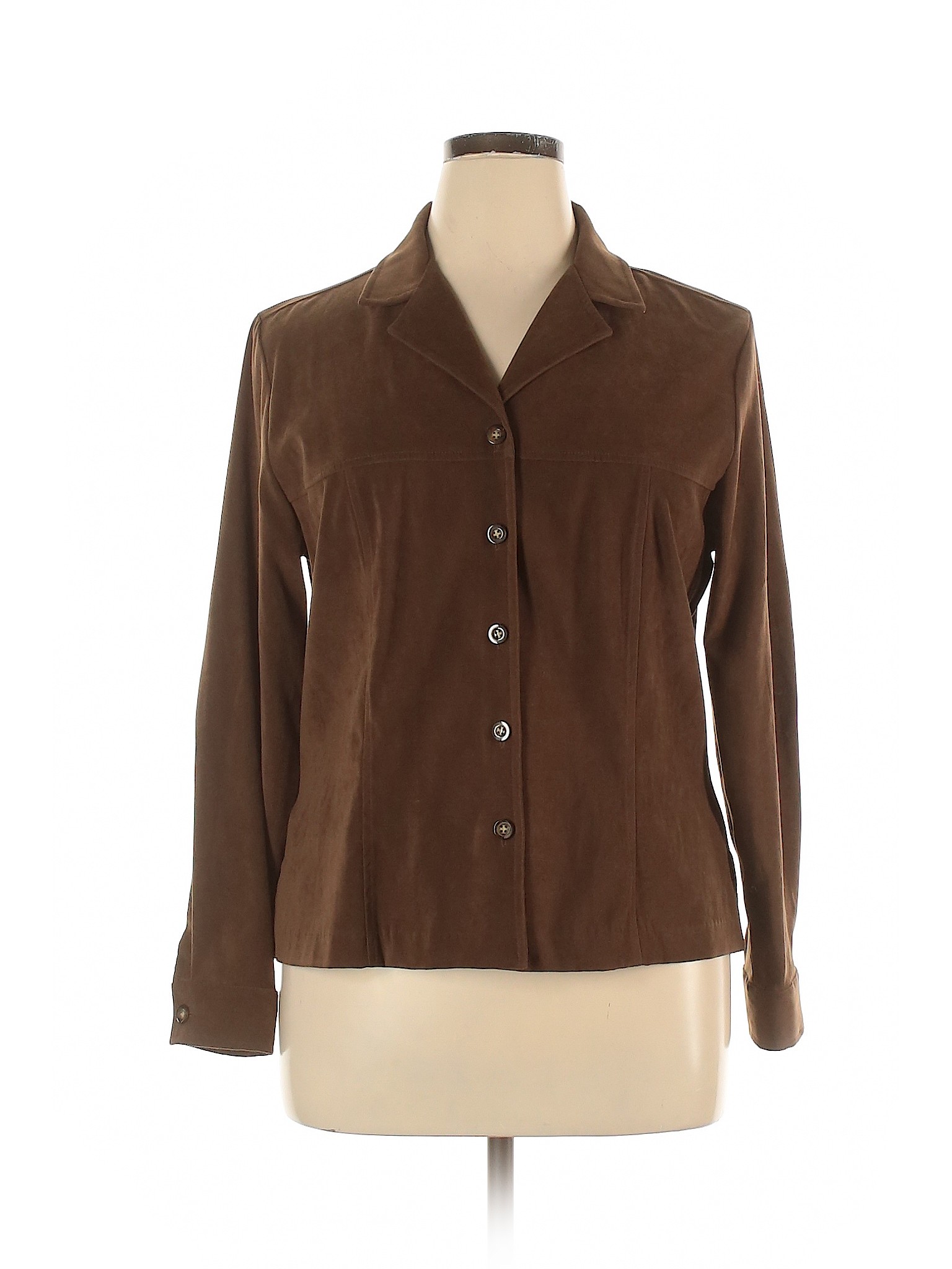 Sag Harbor Women Brown Jacket 14 Petites | eBay
