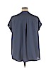 Simply Vera Vera Wang 100% Polyester Blue Short Sleeve Blouse Size XL - photo 2