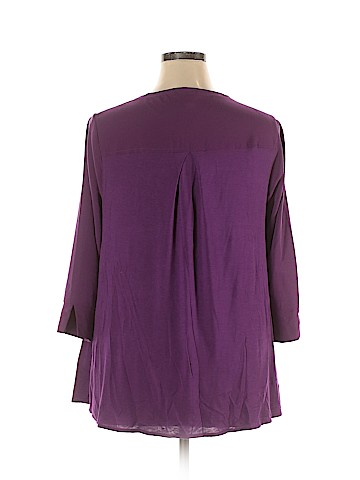 Lane Bryant Outlet 3/4 Sleeve Blouse (view 2)
