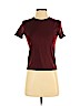 Babaton 100% Cotton Burgundy Short Sleeve T-Shirt Size S - photo 1