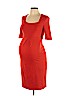Isabella Oliver Orange Casual Dress Size 6 Maternity (2) - photo 1