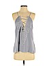 WAYF 100% Polyester Gray Sleeveless Blouse Size S (petite) - photo 1