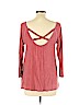 American Eagle Outfitters 100% Cotton Pink 3/4 Sleeve Top Size L - photo 2