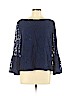 Laundry by Shelli Segal Blue Long Sleeve Top Size L - photo 1