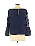Laundry by Shelli Segal Blue Long Sleeve Top Size L - photo 2