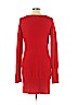 BCBGMAXAZRIA 100% Cashmere Red Casual Dress Size L - photo 2