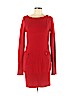 BCBGMAXAZRIA 100% Cashmere Red Casual Dress Size L - photo 1