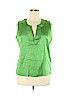 Talbots Green Sleeveless Blouse Size 16 - photo 1
