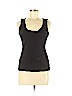 Adrienne Vittadini 100% Pima Cotton Black Sleeveless Top Size M - photo 1