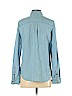 SO 100% Lyocell Blue Long Sleeve Button-Down Shirt Size S - photo 2