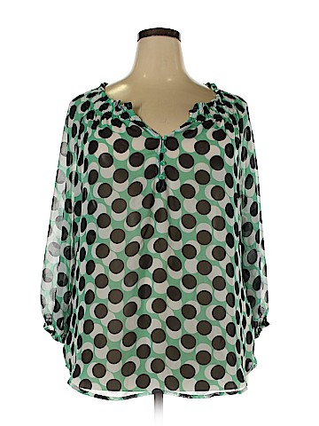 a.n.a. A New Approach Long Sleeve Blouse (view 1)