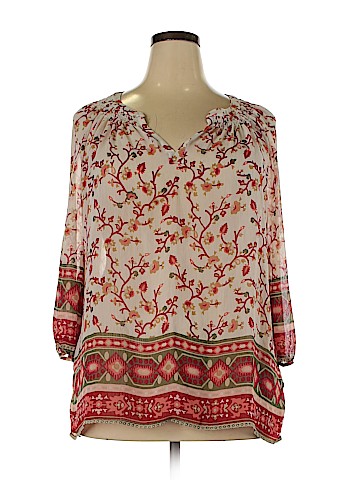 Old Navy Plus 3/4 Sleeve Blouse (view 1)