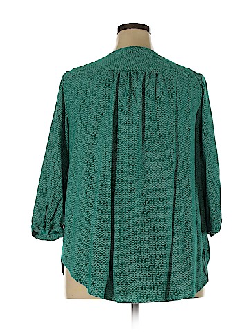St. John's Bay Plus 3/4 Sleeve Blouse (view 2)