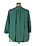 St. John's Bay Plus 100% Rayon Green 3/4 Sleeve Blouse Size 2X - photo 2