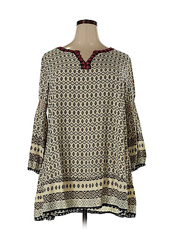 Umgee 3/4 Sleeve Blouse (view 1)