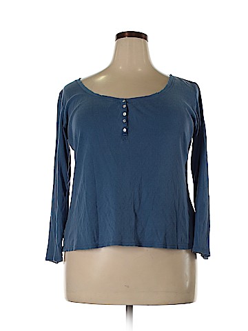 Faded Glory Long Sleeve Henley (view 1)