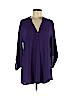 Liberty Love Purple Long Sleeve Blouse Size L - photo 1
