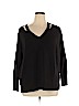 Ann Taylor LOFT Black Long Sleeve Top Size XL - photo 1
