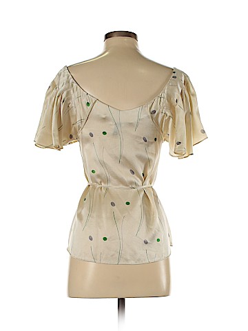 HD in Paris Short Sleeve Silk Top (view 2)