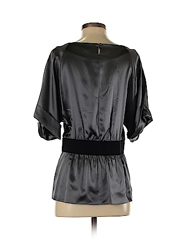 Theory Short Sleeve Silk Top (view 2)